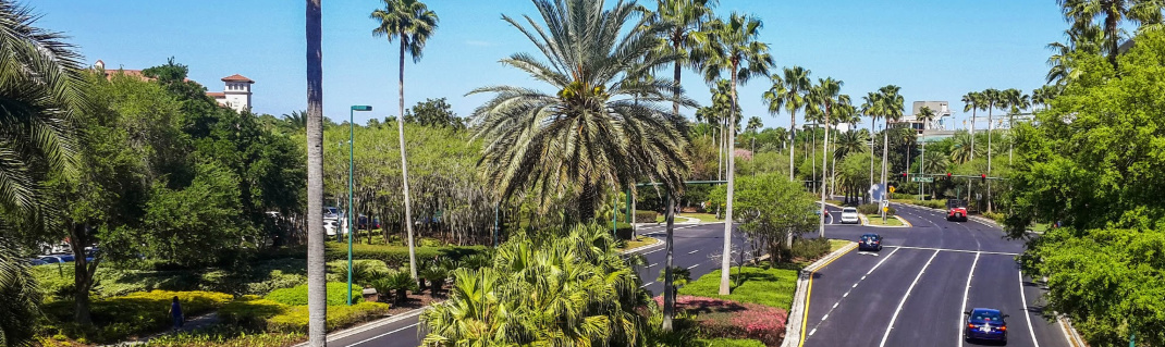 Verkeer in Orlando Airport en omgeving